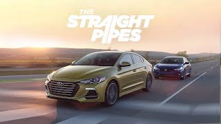 2017 Honda Civic Si vs Hyundai Elantra Sport Review  Turbo Fun [upl. by Taft961]