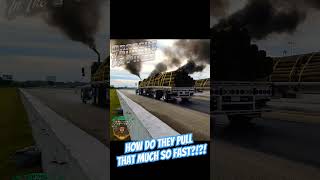 MASSIVE BIG RIGS INSANE POWER DISPLAY bigrigs rollingcoal dragrace [upl. by Acillegna]