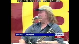 David Crosby amp Sean Lennon National Day of Action for Tibet 6151998 Washington DC [upl. by Aksehcnarf312]