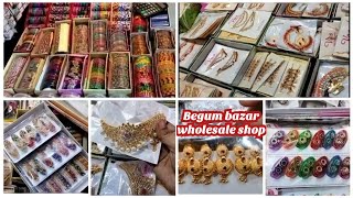 Begum bazar hyderabad shopping Begum bazar wholesale jewellery shops [upl. by Idak]