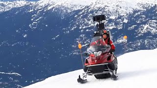 Introducing the Street View snowmobile [upl. by Kerby]