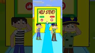 Steve Prisoner can Kiss Alex Police animation funny funny [upl. by Rawna]