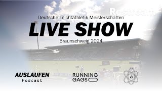 Deutsche Leichtathletik Meisterschaften Recap LiveShow  Auslaufen Podcast X Running Gags [upl. by Jephum358]