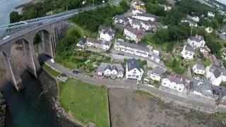 Menai Bridge fly around Anglesey [upl. by Etnaud]