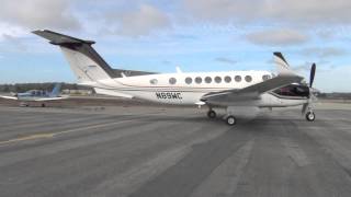 HD Must See Beechcraft King Air 350 StartUp and Take Off at Watsonville Municipal AirportKWVI [upl. by Repinuj]