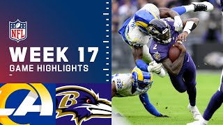 Rams vs Ravens Week 17 Highlights  NFL 2021 [upl. by Suryc]