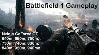 Battlefield 1 GT 750m 4GB [upl. by Oriole]