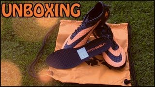 UNBOXING Nike Hypervenom Phantom FG  bright citrus  black  NEW Neymar Boots 2013 [upl. by Devlin906]