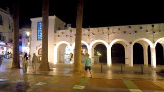 A walk in Nerja  Balcón de Europa at night  Nerja  Axarquía  Málaga  Spain Ep44 [upl. by Ynnahc92]