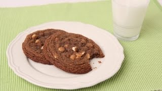 Giant Chocolate White Chocolate Chip Cookies Recipe  Laura Vitale  Laura in the Kitchen Ep 438 [upl. by Menendez562]