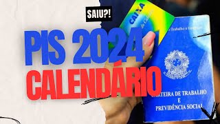 CALENDÁRIO OFICIAL PISPASEP 2024 QUANDO COMEÇA OS PAGAMENTOS DO PIS 2024 [upl. by Peony]