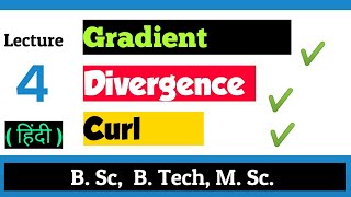 Grad Divergence and Curl  Physical Interpretation  Electromagnetic Theory [upl. by Gerard]