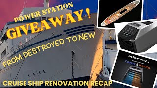 MY FAVORITE RENOVATION PROJECTS ABOARD THE CLASSIC CRUISE SHIP AURORA with ECOFLOW WAVE 2 [upl. by Riek]