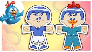 Paper Dolls  Ping Pong  Lottie Dottie Chicken UK  Nursery Rhymes For Kids [upl. by Esten964]