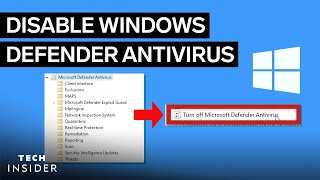 How To Disable Windows Defender In Windows 10 Now Called Defender Antivirus [upl. by Otrebireh]