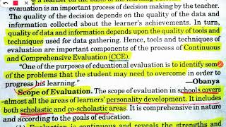 Define evaluation  scope of EVALUATION purpose of evaluation b ed 2nd year [upl. by Runkle]