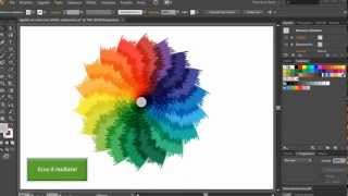 VIDEO TUTORIAL  Creare uno spettro di colori con effetto carboncino  Adobe Illustrator cs6 [upl. by Namilus]