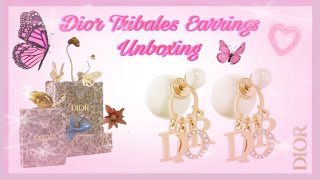 Dior Tribales Earrings  2023  UNBOXING🌟 [upl. by Dodson]