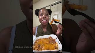 Full video on YouTube chilli cheese fries Mukbang food [upl. by Quince309]