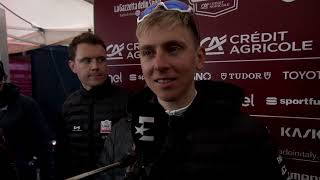 Tadej Pogačar  Interview before the race  Strade Bianche 2024 [upl. by Hochman68]