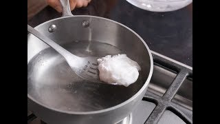 Alton Brown Makes the Perfect Poached Egg  Food Network [upl. by Rancell601]