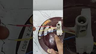 ceiling fan connection  ceilling fan connection 3 wire [upl. by Aikemahs568]