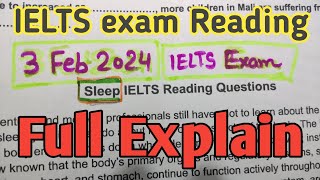 ielts reading tips amp tricks  3 February 2024 ieltsexam Reading answers  ielts9 reading practice [upl. by Meeka]