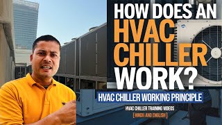 Chiller working principle  chiller kaise kaam karta hai  How Does an HVAC Chiller Work [upl. by Oiligriv]