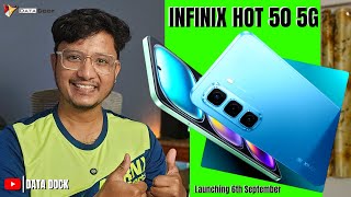 Infinix HOT 50 5G The Slimmest Smartphone Launching on 6th September 2024 datadock [upl. by Elocal]