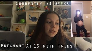 FINDING OUT I WAS 16 AND PREGNANT WITH TWINS ll CURRENTLY 30 WEEKS ll TEEN MOM [upl. by Zoldi449]