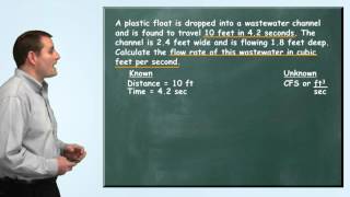 Problem Solved Flow Rate Problem  Wastewater Math [upl. by Eirot]