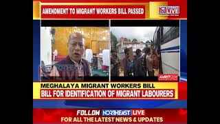 Meghalaya Assembly Passes 2024 Migrant Workers Registration Bill [upl. by Richardo]