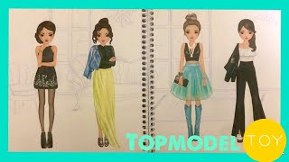 TOP MODEL dress me up stickerGirls dress sticker PART 2 [upl. by Dorree]