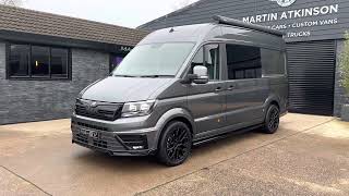 2020 70 MAN TGE 140ps Auto MWB High Roof 4 seat Camper  Leather  Garage  Heating  Huge Spec [upl. by Cocke188]