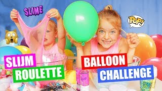 SLIJM ROULETTE BALLOON CHALLENGE Squishies In Slijm Mixen ♥DeZoeteZusjes♥ [upl. by Ozmo]