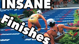 5 Most Insane Triathlon Finishes [upl. by Notxap728]