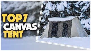 Best Canvas Tent 2023  Top Canvas Tent For Every Occasion [upl. by Nimaj]