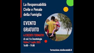 La Responsabilità Civile e Penale della Famiglia [upl. by Ocram89]