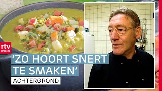 Chef kok Roelof maakt erwtensoep volgens het oude recept van zijn moeder  Nostalgie  RTV Drenthe [upl. by Acirtap]