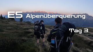 E5 Alpenüberquerung Oberstdorf  Meran Tag 3 Gondel VS Wandern und Dani hat Kapriolen [upl. by Pallas309]