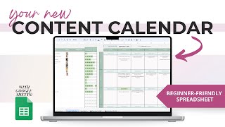 How to Create a Content Calendar for Social Media that will help you Grow  Google Sheet Planner [upl. by Silado]