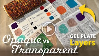 Opaque vs Transparent Layers in Gel Printing–Tutorial Tidbits [upl. by Lessard]