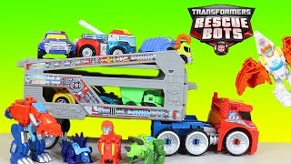 Transformers Rescue Bots Disaster Dash Dinosaurs Vs DINOTRUX Trux It Up Full Gameplay HD [upl. by Bettzel]