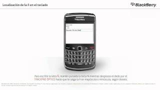 BlackBerry Bold  Localización de la Ñ en el teclado [upl. by Mailliw]