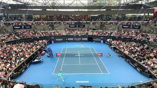 S Korda v Y Hanfmann Match Point Brisbane International 2024 [upl. by Steere]