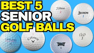 5 BEST SENIOR GOLF BALLS 2024 [upl. by Laitselec]