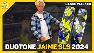 First Look At The Duotone Jaime SLS 2024 Kiteboard Featuring Lasse Walker  Kitemana Overview [upl. by Acey]