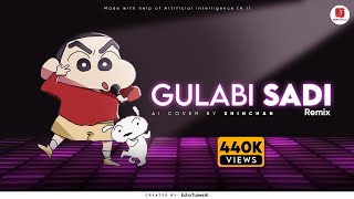 Gulabi Sadi  गुलाबी साडी   Shinchan AI Voice  EchoTunesAI [upl. by Stacee]