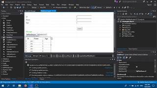 ASPNET web form with SQL databse and insert function in Visual Studio 2017 PART 1 [upl. by Marnie]