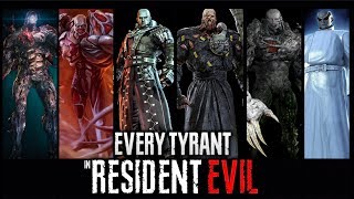 ALL TYPESEVOLUTION OF TYRANTS in RESIDENT EVIL Complete Series 19962020  BOSS BATTLE GAMEPLAY [upl. by Kos666]